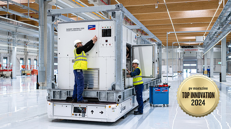 Sunny Central FLEX wins Top Innovation Award 2024 and is installed in a flagship project for the first time