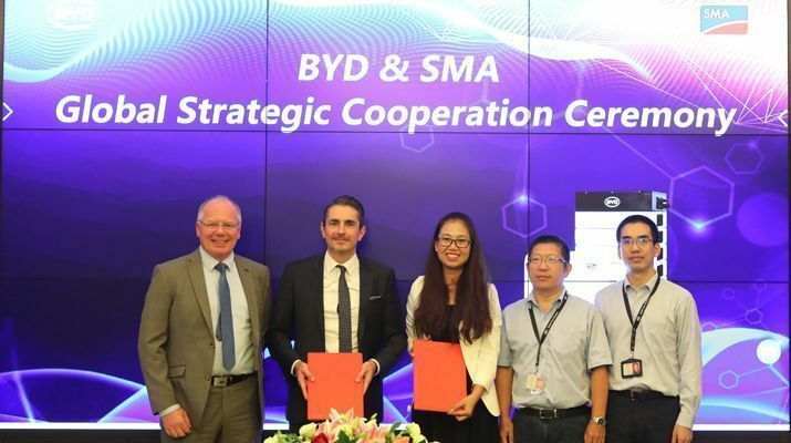 SMA and BYD Expand Strategic Global Storage Partnership for International Growth Regions