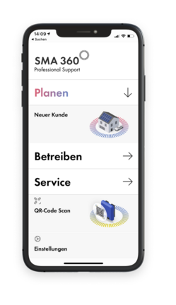 360° app for PV professionals Everything in a single app: planning, commissioning and service