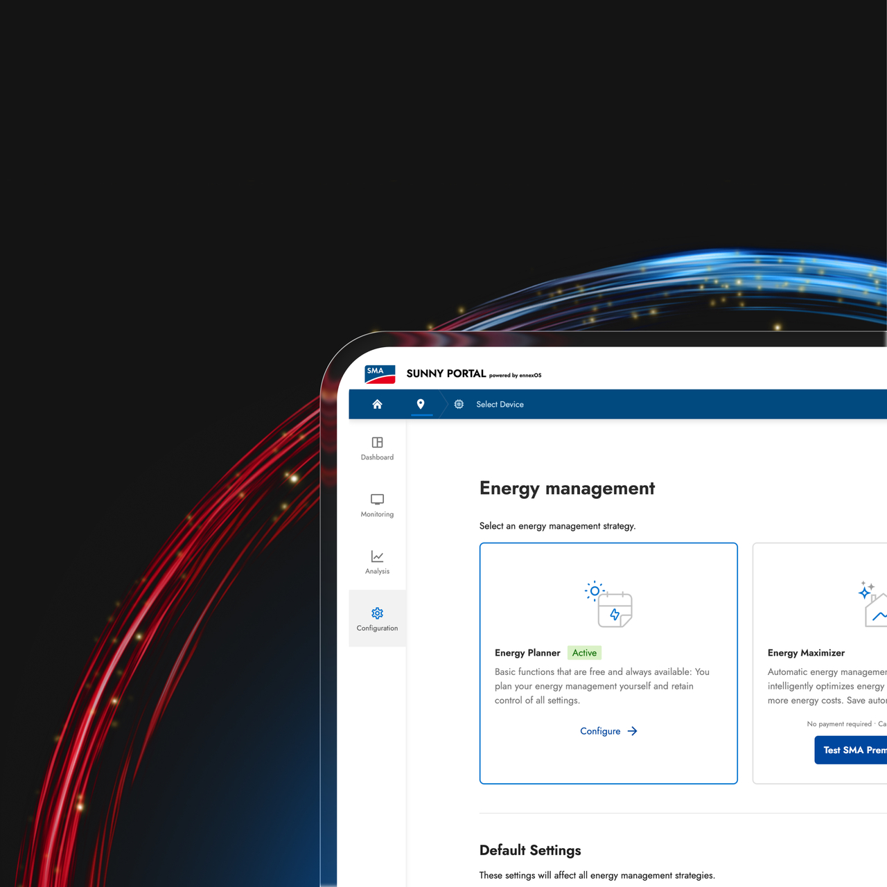 SMA Energy Planner – Energy Management