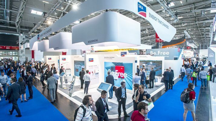 [Translate to French:] Intersolar Europe 2017: SMA Energy Solutions überzeugen Messebesucher