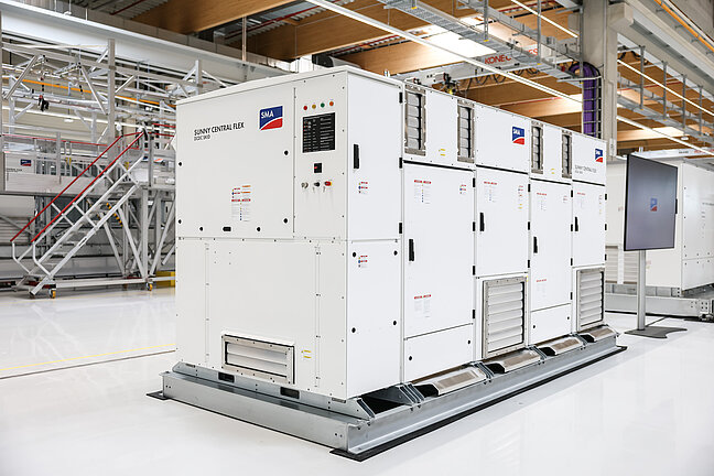 SMA Sunny Central Flex at the Gigawatt Factory in Niestetal / Kassel