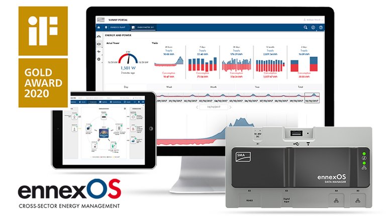 IoT Plattform für Energiemanagement ennexOS von SMA erhält iF gold award für Service Design und Nutzerfreundlichkeit