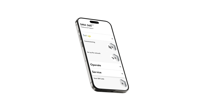 Easy system setup - SMA 360° App