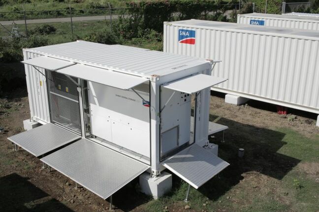 SMA Sunny Central Storage St. Eustatius Karibik