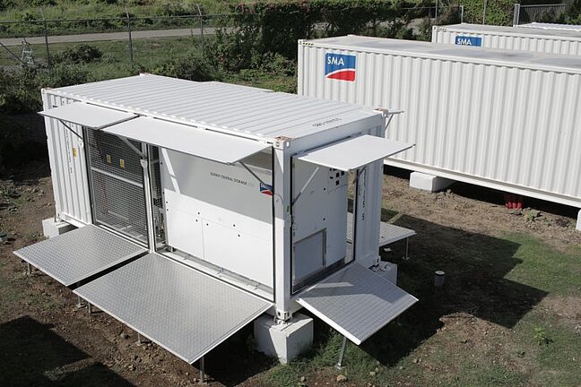 SMA Sunny Central Storage St. Eustatius Karibik