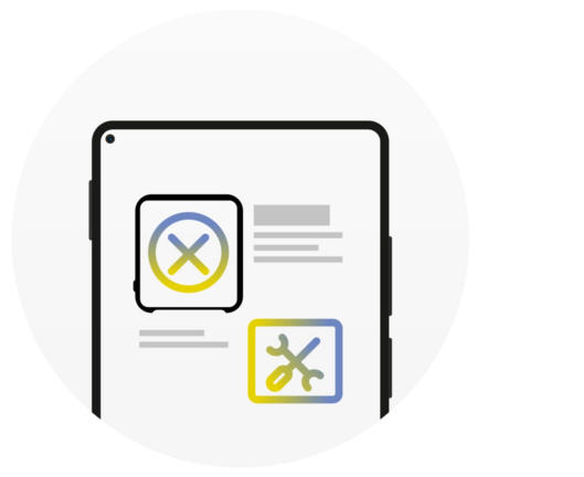 Automatic notification of events; troubleshooting support