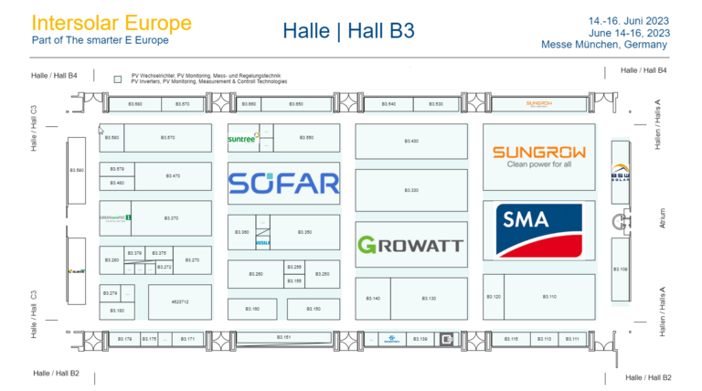 View trade show floor plan - Intersolar 2023
