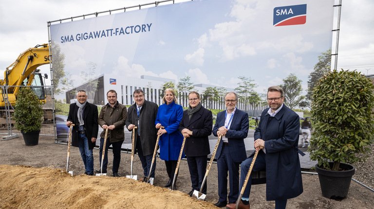 From 20 to 40: ground-breaking ceremony to celebrate the start of construction of the SMA GIGAWATT FACTORY