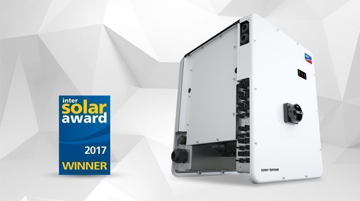 SMA mit Intersolar Award für den Sunny Tripower CORE1 ausgezeichnet